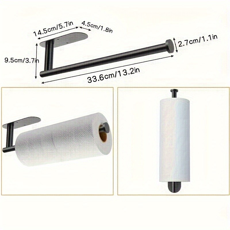 Ever Blooming Space-Saving Stainless Steel Paper Towel Holder