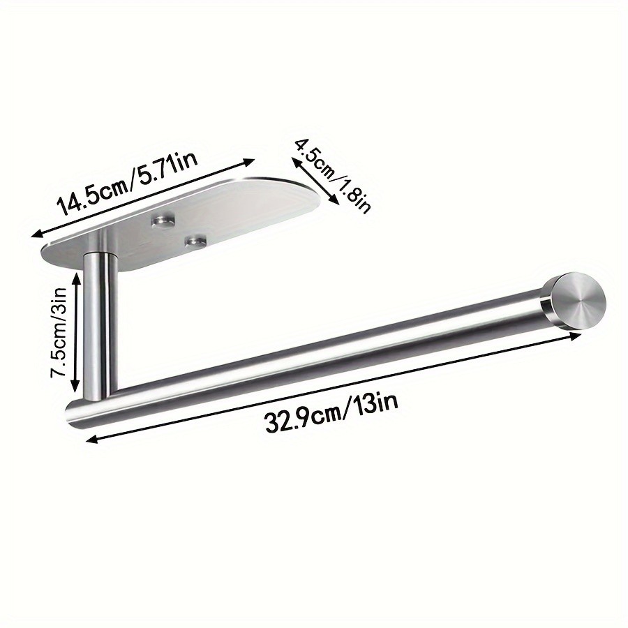 Ever Blooming Space-Saving Stainless Steel Paper Towel Holder