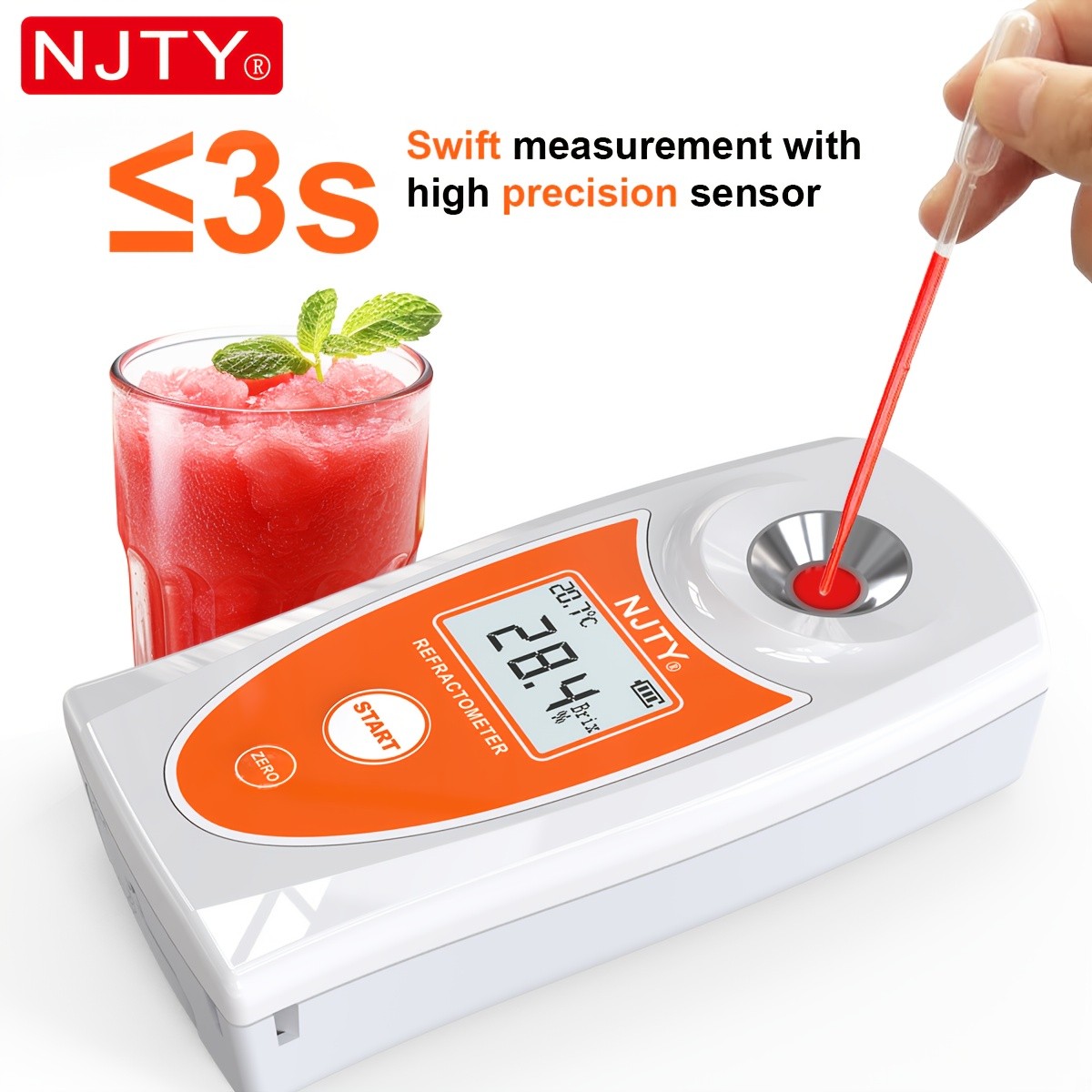NJTY-TY-8 High-Precision Handheld Refractometer
