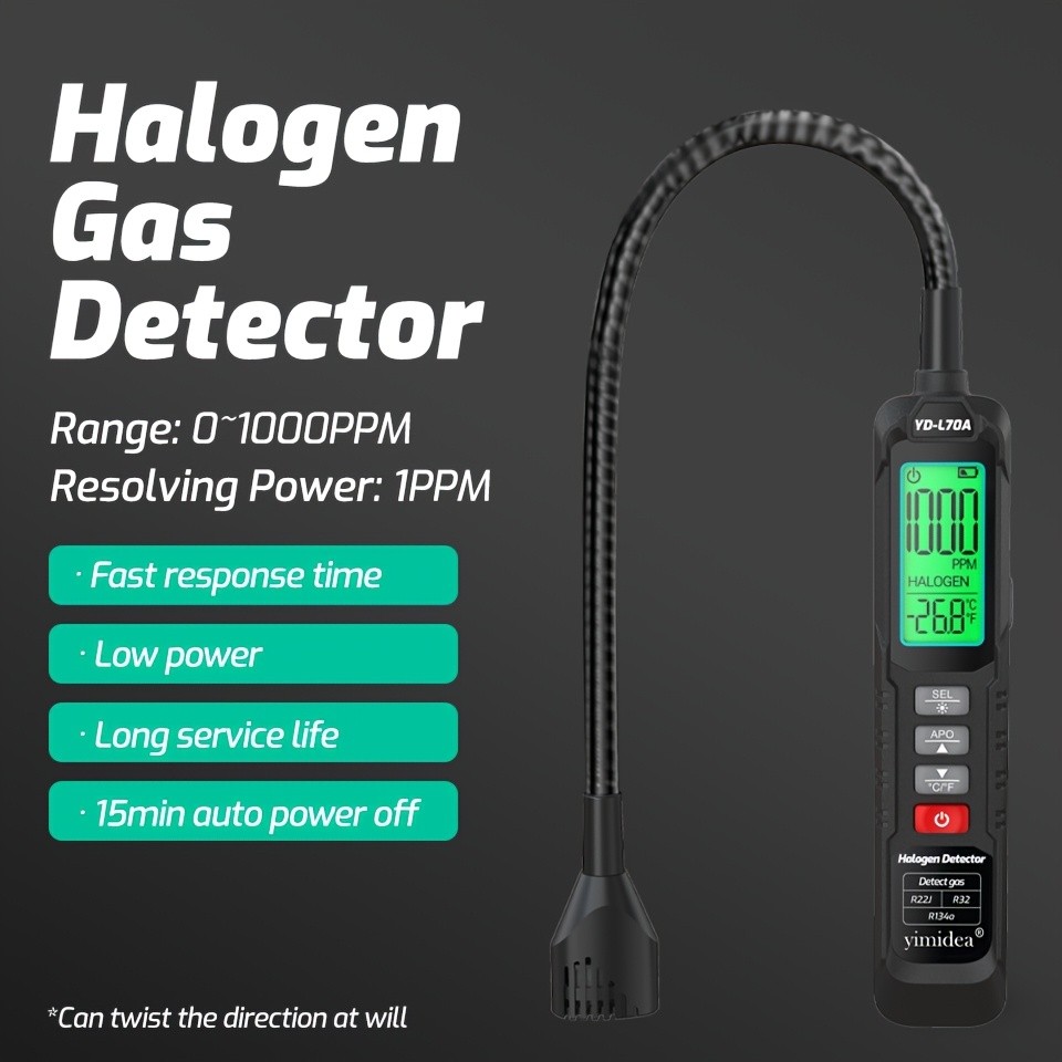 YIMIDEA Halogen Leak Detector for R22/R32/R134