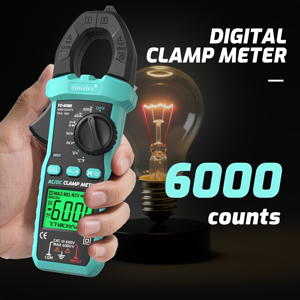 YIMIDEA True RMS Digital Clamp Meter Multimeter
