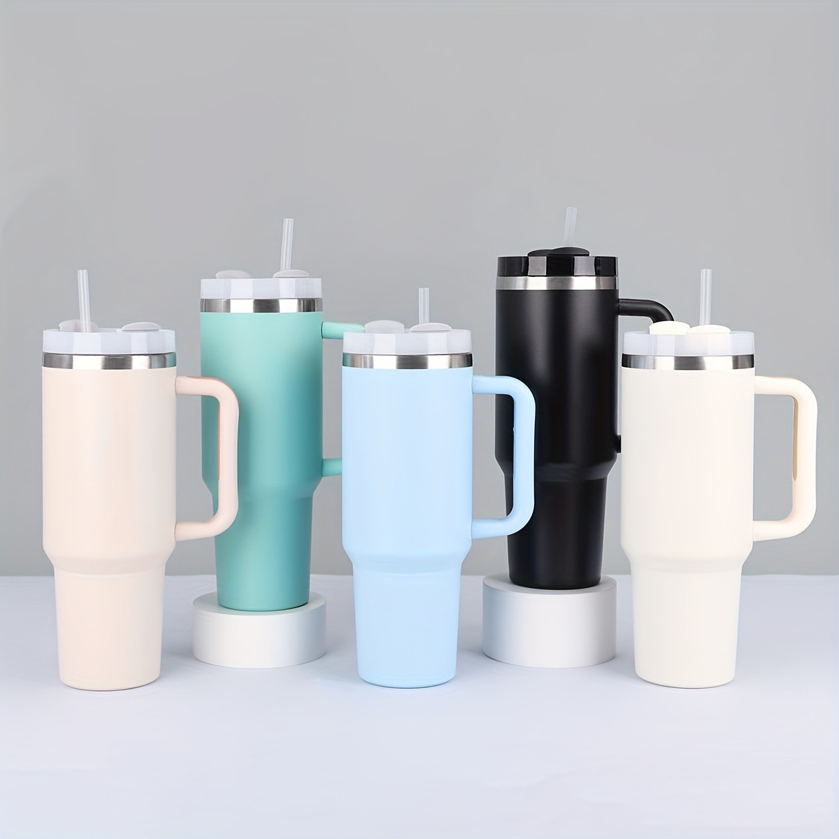 AIBEYOU 40oz Car Cup with Handle and Straw