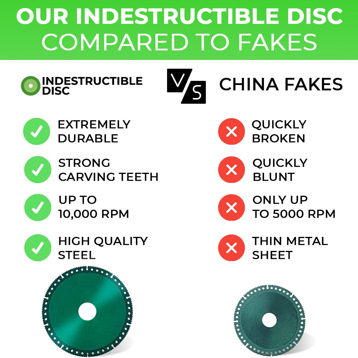 INDESTRUCTIBLE DISC-Cut everything in seconds