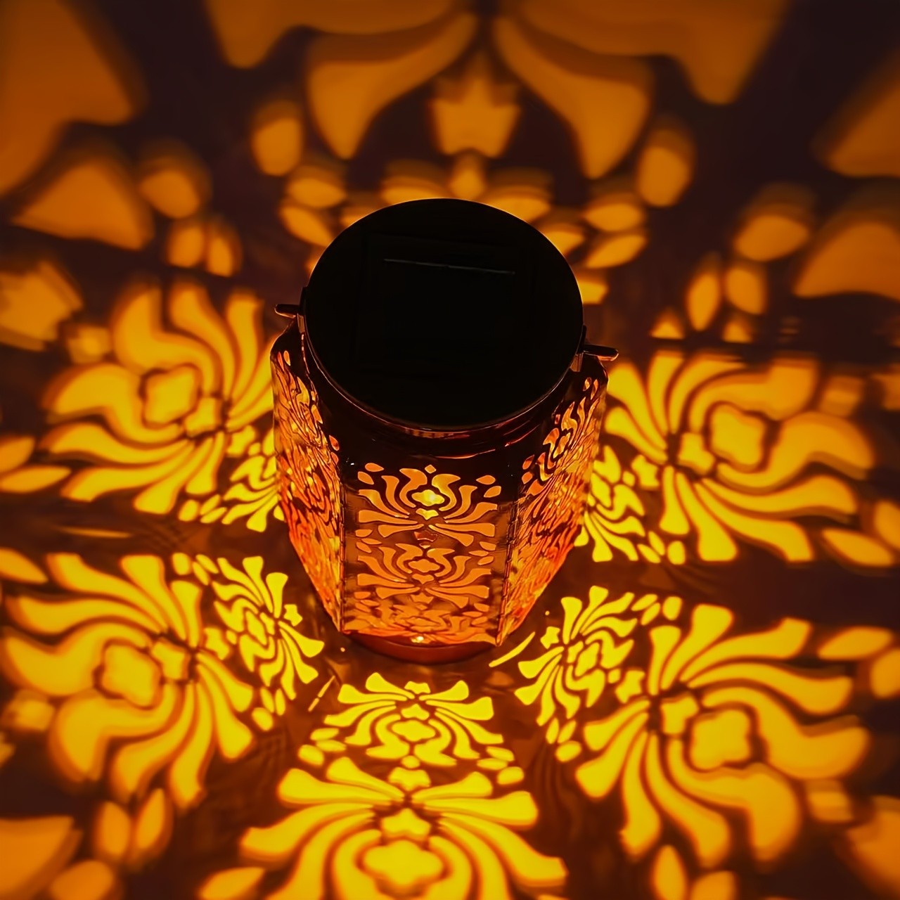 WENMILY 4-Pack Solar Lanterns Outdoor LED