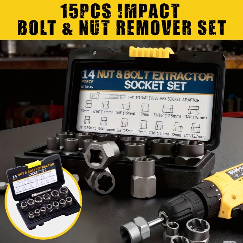Drado Impact Bolt and Nut Removal Set