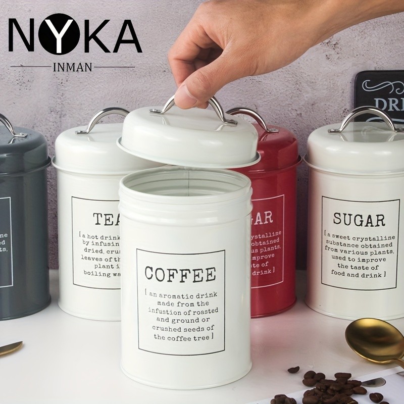 NYKA INMAN 3pcs Vintage Kitchen Storage Canisters