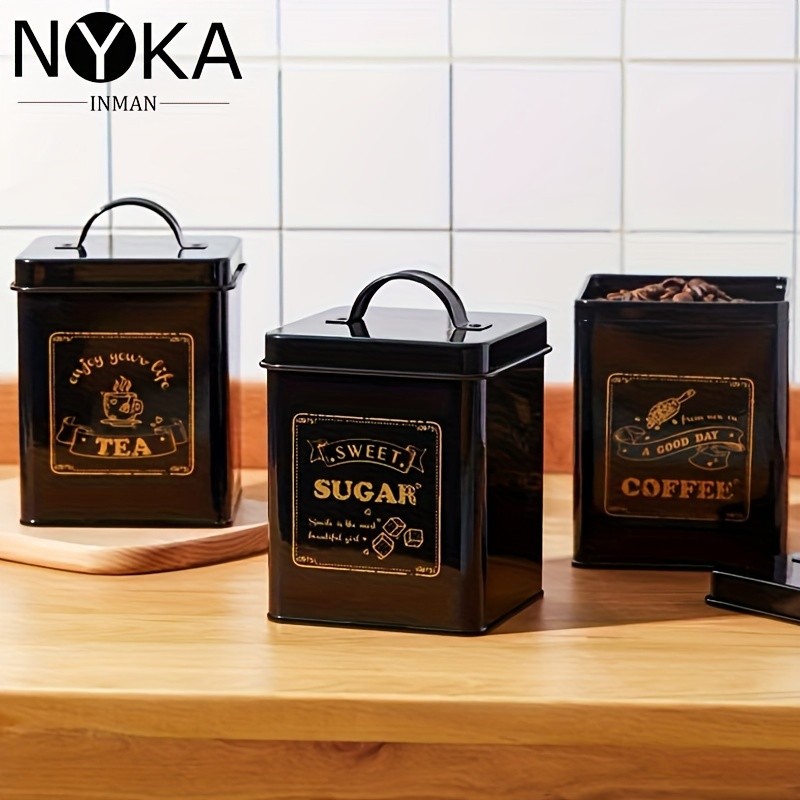 NYKA INMAN 3pcs Food Storage Cans