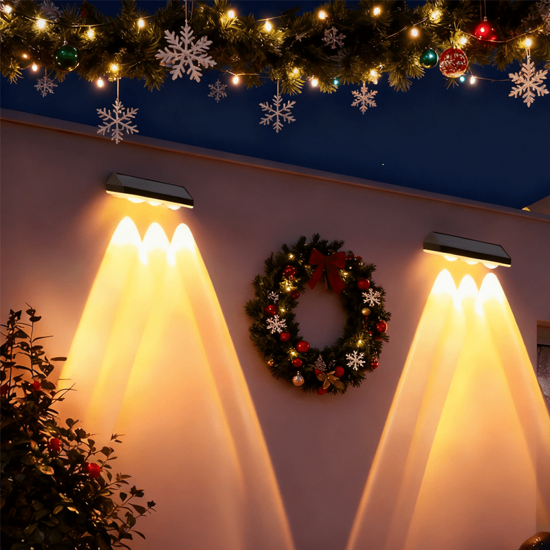 CIMMELO 2pcs Solar Wall Lights