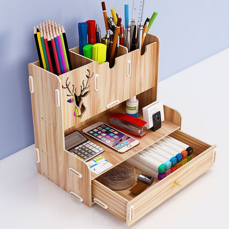 Wood Desk Organizer