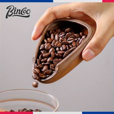 Bincoo Wooden Coffee Bean Weighing Plate  Precision Brewing at Your Fingertips