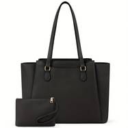 RAINSMORE 15.6-Inch Women's Laptop Bag with Clutch, Wallet, and Tote  Elegant and Functional Office Companion
