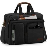 RAINSMORE Mens 15.6-inch Laptop Briefcase  Professional Business Travel Bag with Shoulder Strap