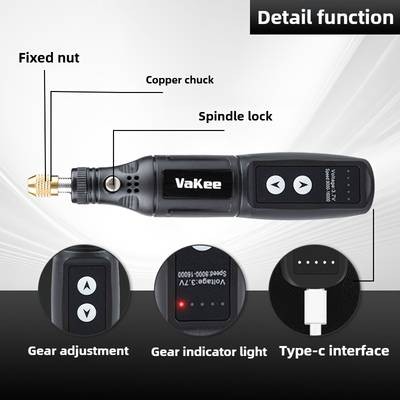 24pcs/54pcs/71pcs Mini Drill Portable Handheld Micro Sanding Pen  Cordless Rotary Tool for Craft Projects and Detail Work