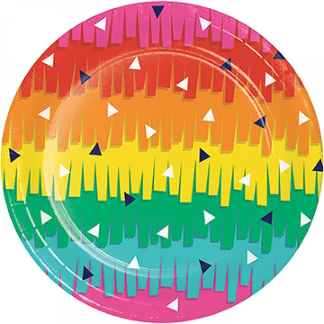 Fiesta Fun Lunch Plates Paper  (Pack of 8)