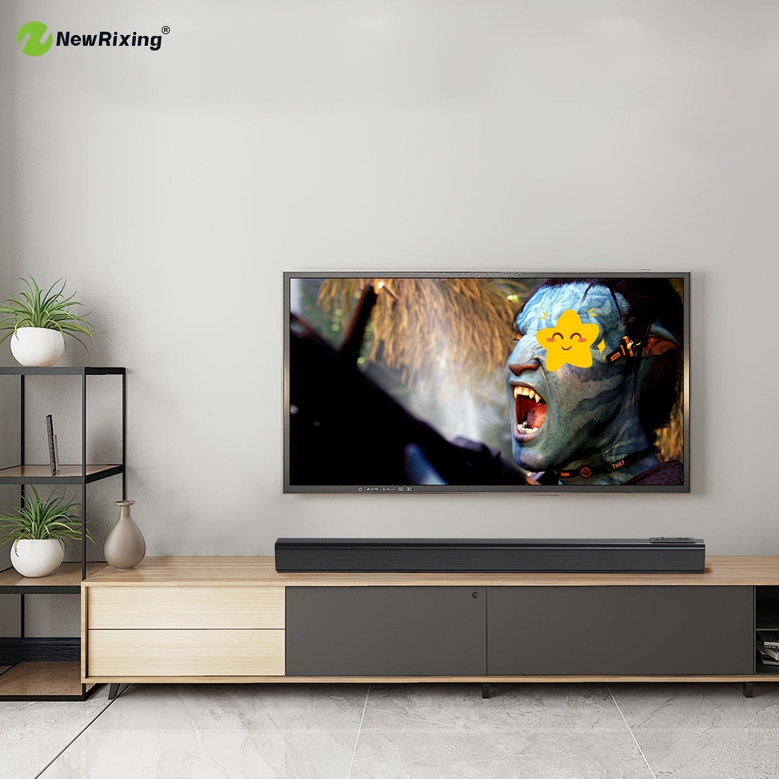 NewRixing 27.5INCH/70CM TV with Advanced Bar Speaker