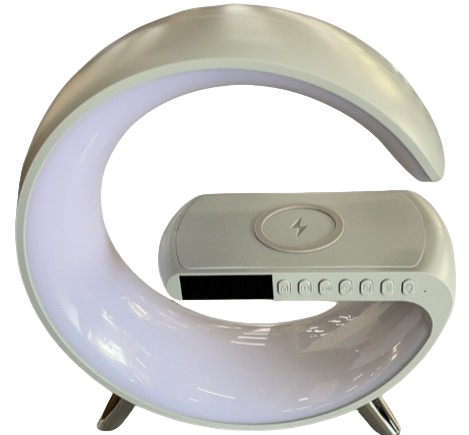 G Light Alarm Clock Mood Light Speaker Wireless Charger