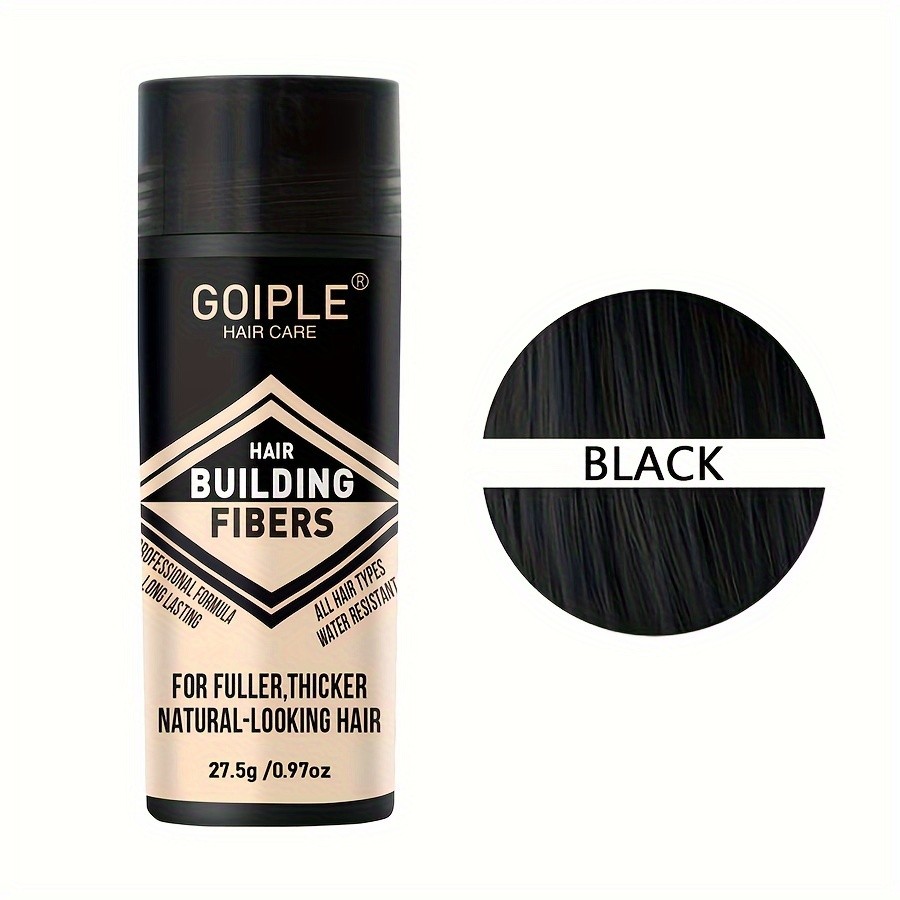 8 Color Hair Building Fibers Water-Resistant Powder for Fuller, Natural-Looking Hair