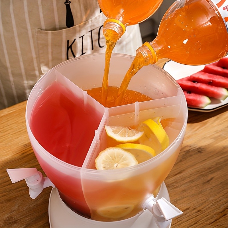 3-in-1 Large Capacity Cold Water Bottle with 3 Faucets