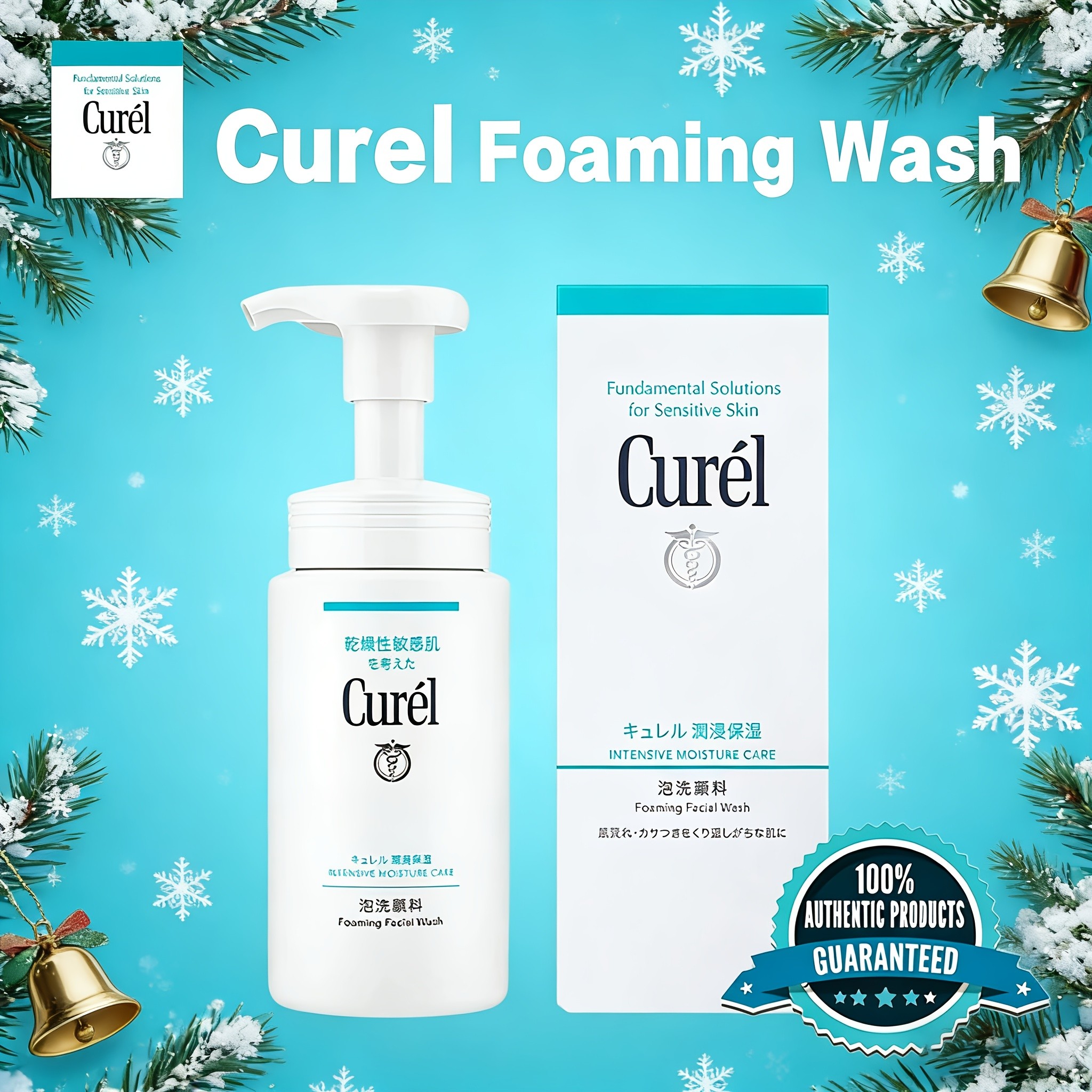 Curel Japanese Skin Care Foaming Daily Face Wash