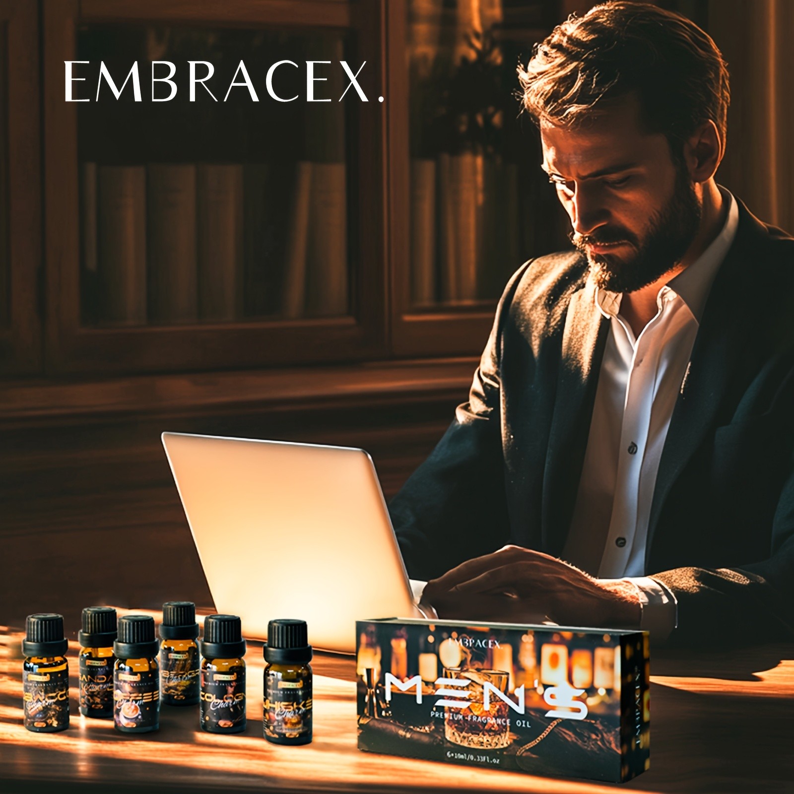 EMBRACEX 6PC Men's Essential Oil Set