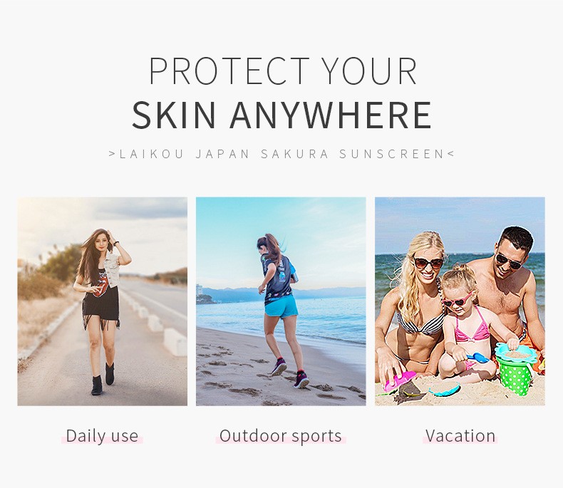 Laikou Japan Sakura Sunscreen  Ultimate Protection with SPF 50+