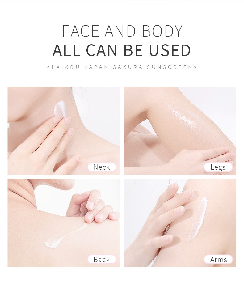 Laikou Japan Sakura Sunscreen  Ultimate Protection with SPF 50+