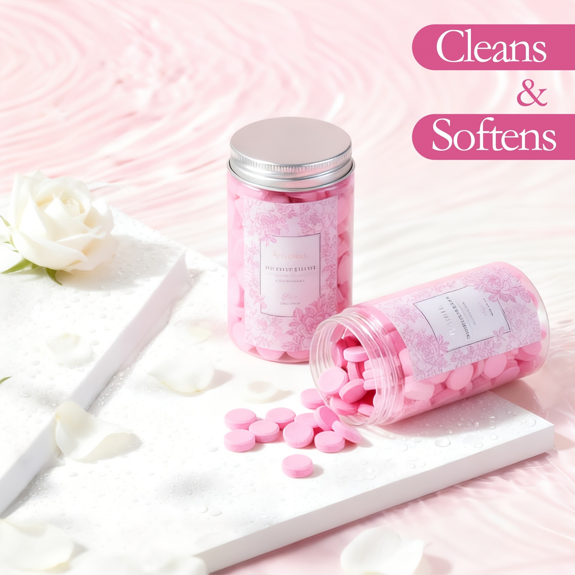 NOVAL Rose Scented Foot Bath Salt Tablets