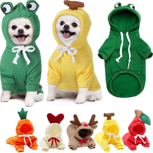 Cute Fruit Dog Clothes For Small Dogs Hoodies