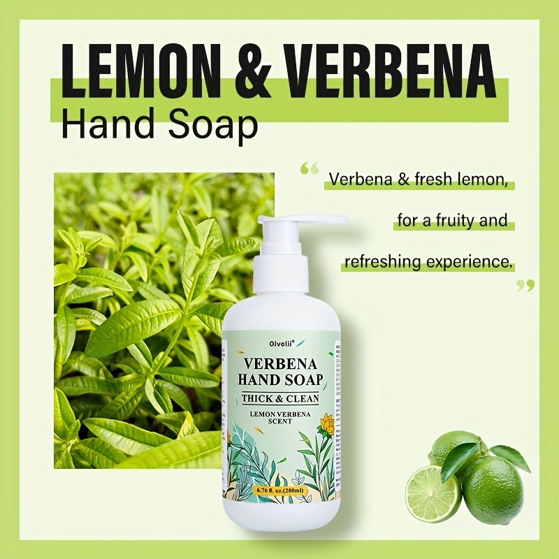 Oivolii Verbena Hand Wash Gel with Natural Extract