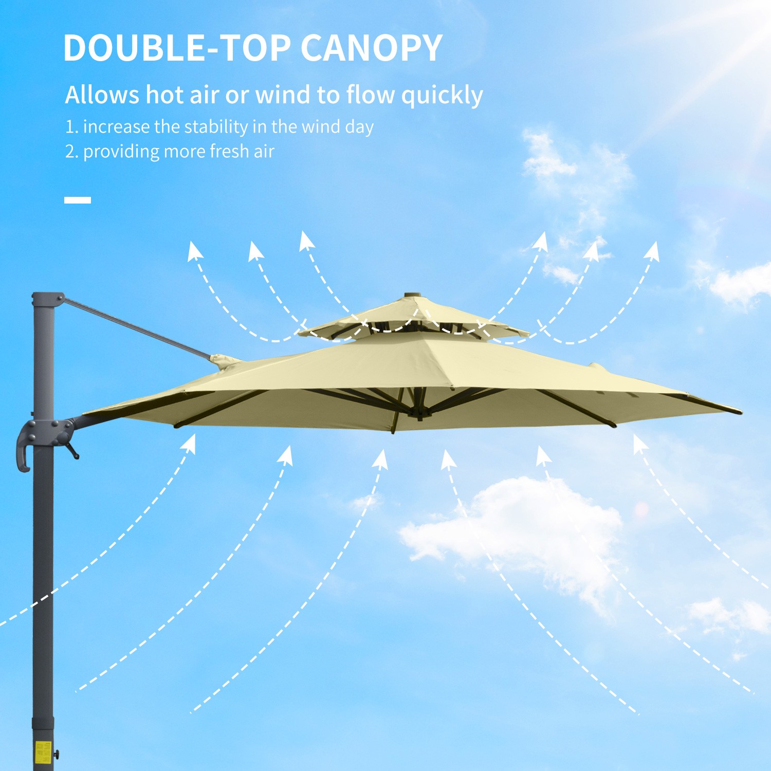 Cantilever Umbrella With Base
