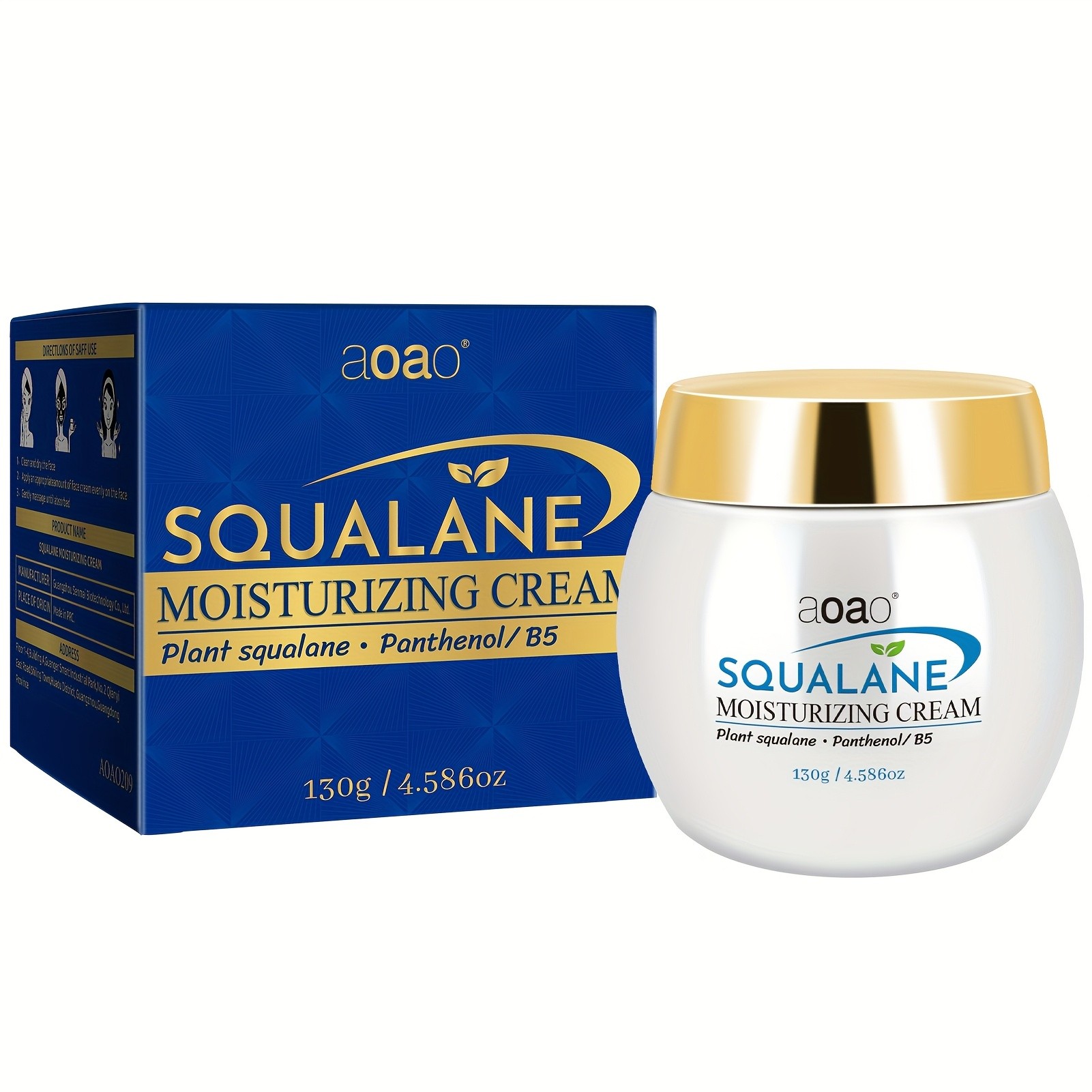Squalane Night Cream with Panthenol and Hyaluronic Acid