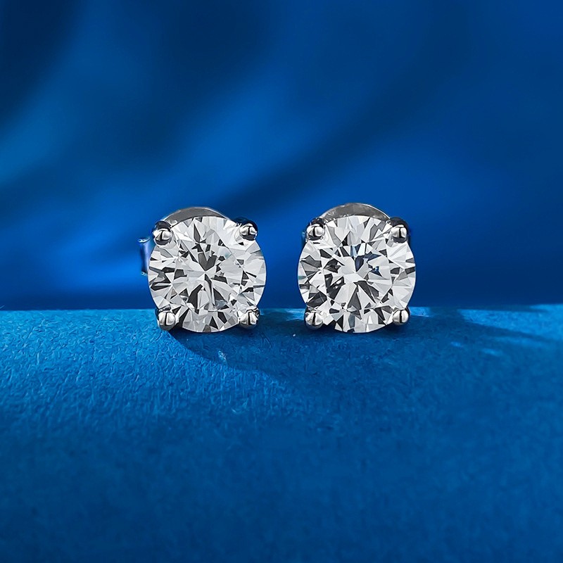 Ethic Diam 1 Pair Moissanite Earrings