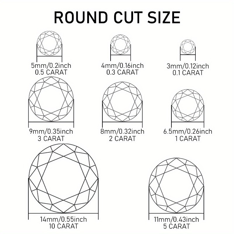 Ethic Diam 0.5-5 Carat Round Blue Stone