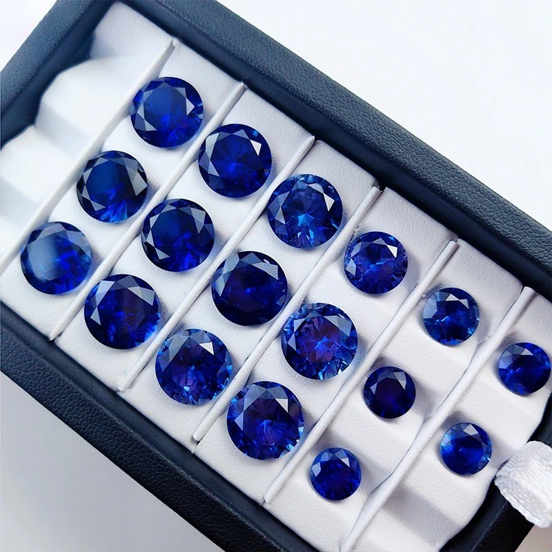 Ethic Diam 0.5-5 Carat Round Blue Stone