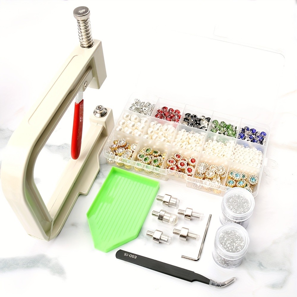 WORTHOFIRST White ABS & Bead DIY Craft Kit