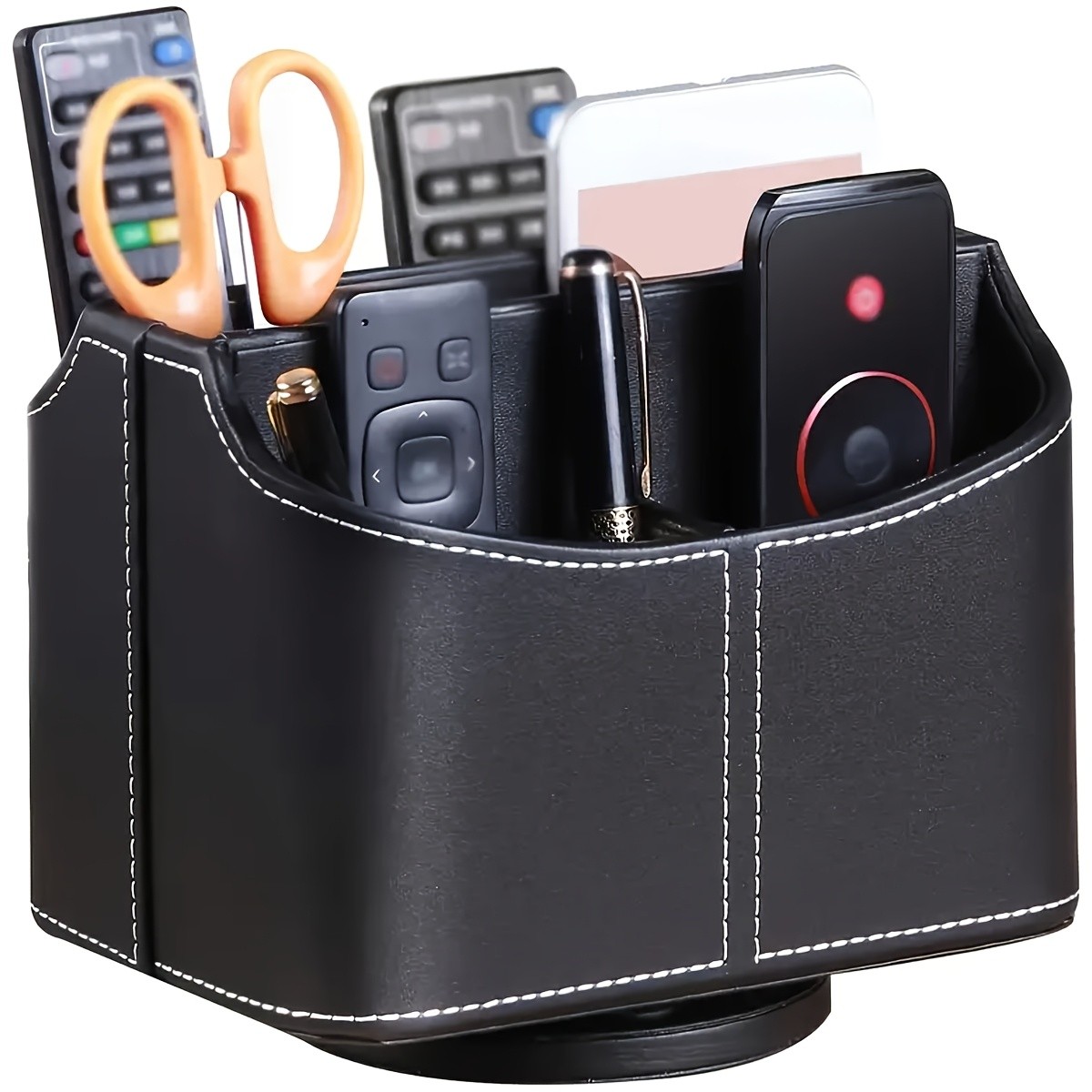 MILITWO 360 Swivel Remote Control Holder with 5 Compartments