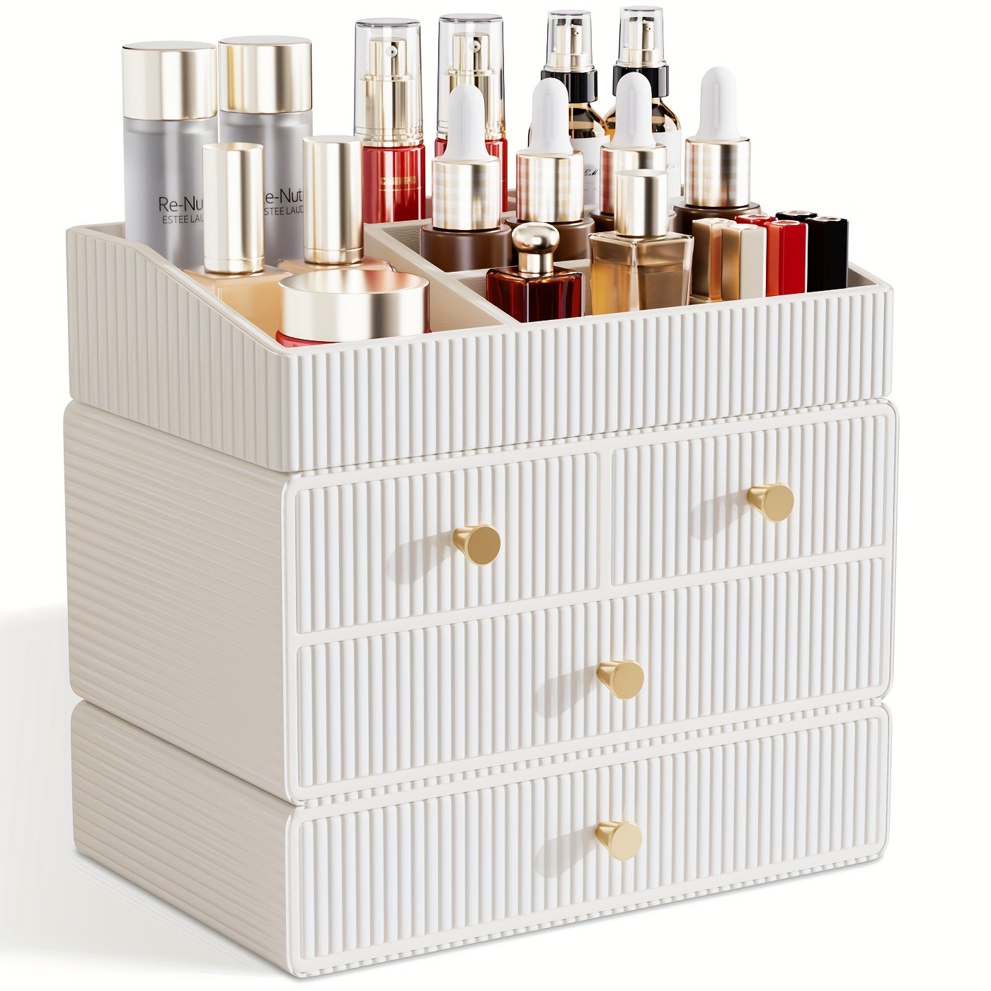 LADSTAG 3pcs Luxe Modular Cosmetic Organizer Set