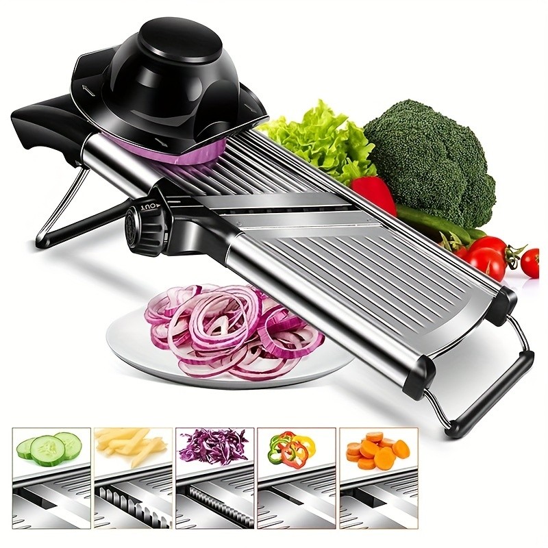 TEMMYS Stainless Steel Vegetable Slicer