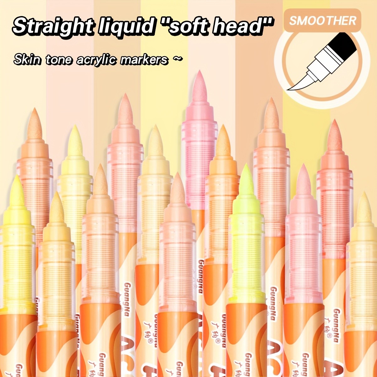 GUANGNA 36 Colors Acrylic Markers