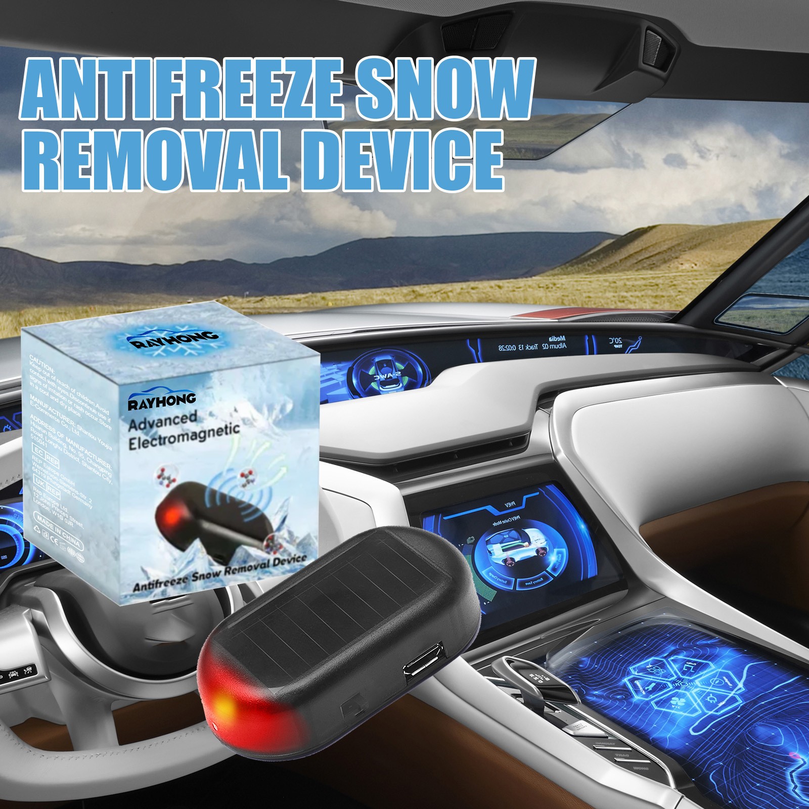 Interference Anti-freezing Instrument Car Window Glass Anti-snow Cover