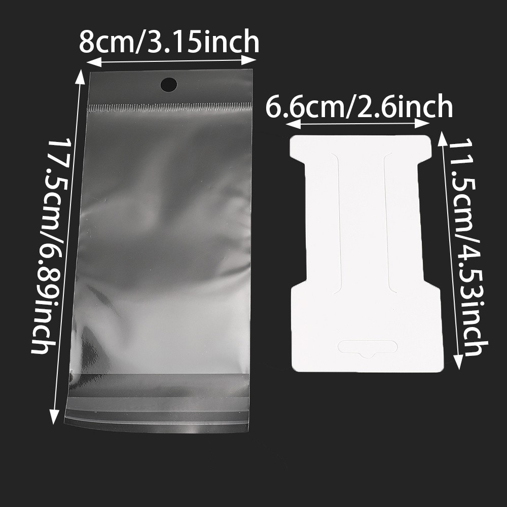 100pcs/bag Jewelry Packaging Set for Hairclips Display