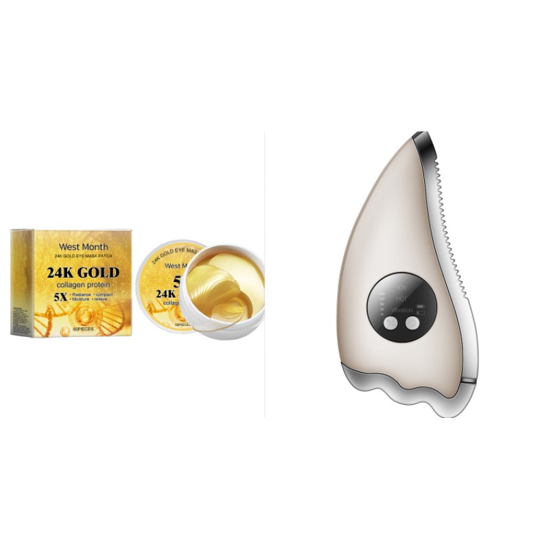 West Month Electric Gua Sha Scraping Massager Shaving Beauty Set