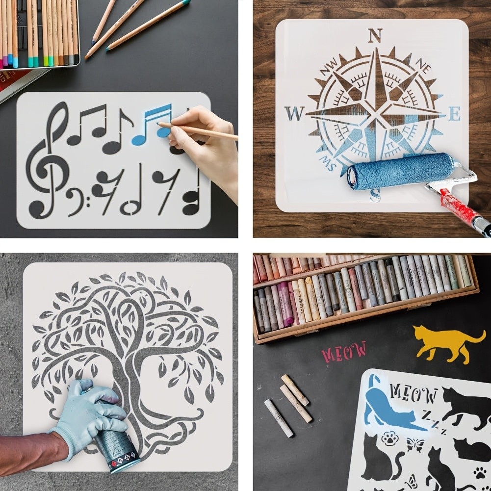 12pcs Premium 7.5mil Mylar Stencil Sheets