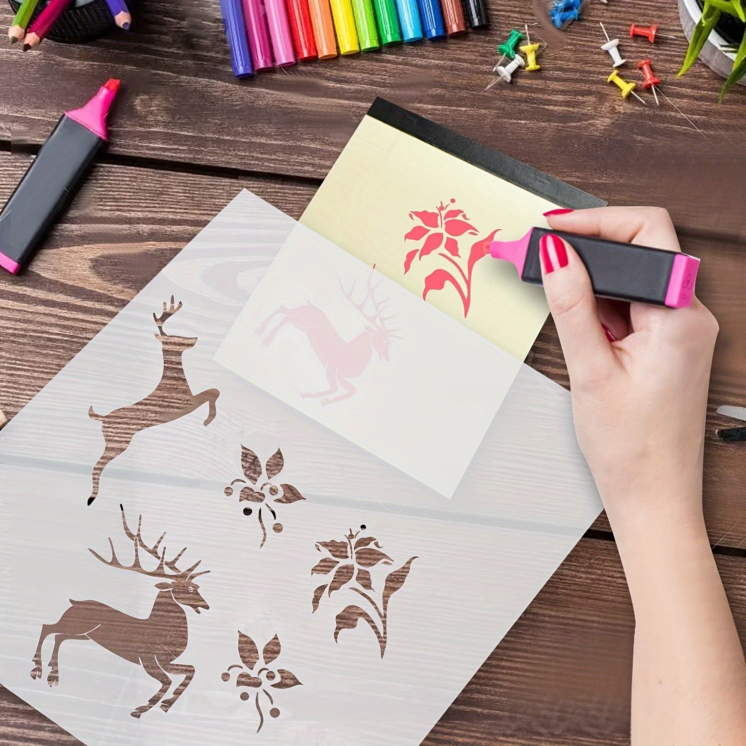 12pcs Premium 7.5mil Mylar Stencil Sheets