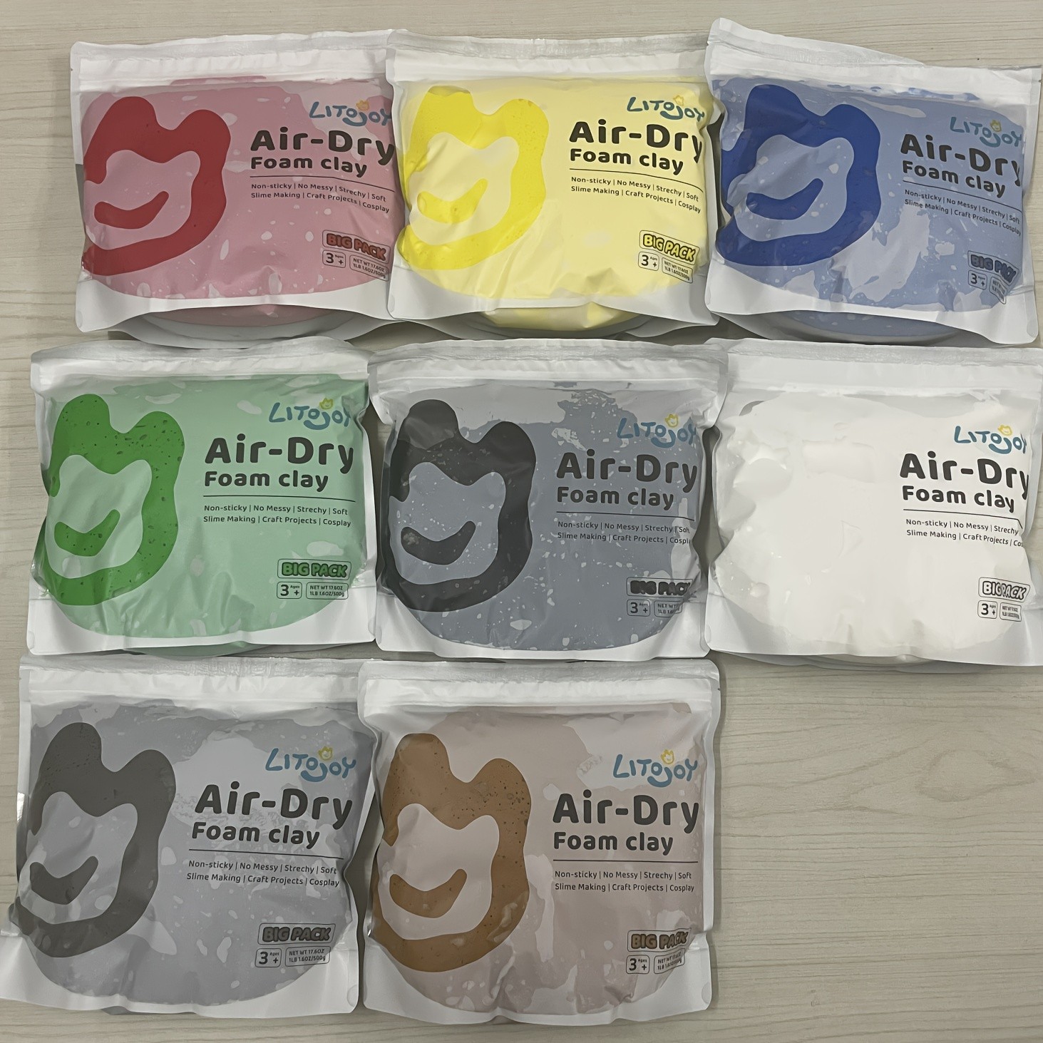 500g/1.1lb Air Dry Foam Clay