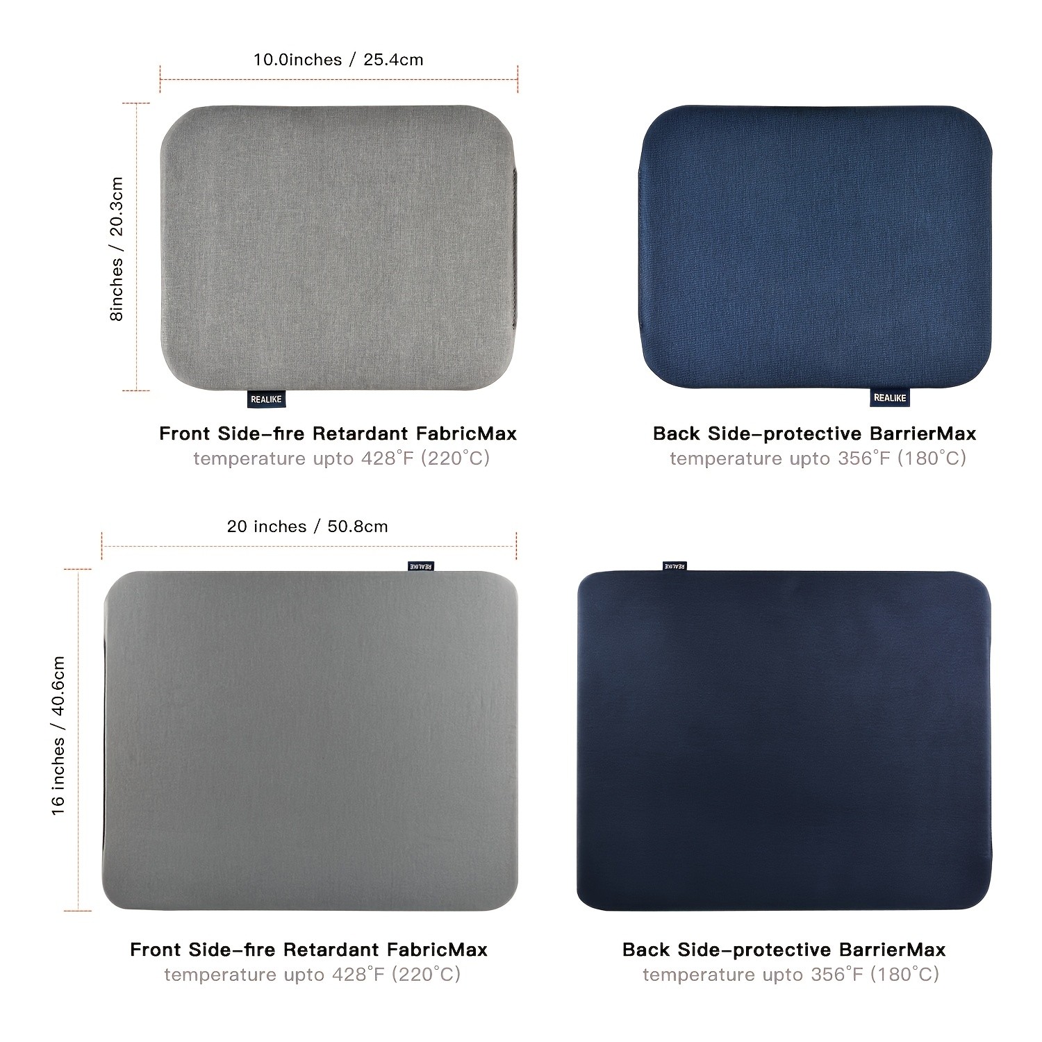 38.1 cm X 38.1 cm (15"X 15")/30.5 cm X 30.5 cm (12"X 12") Heat Press Mat