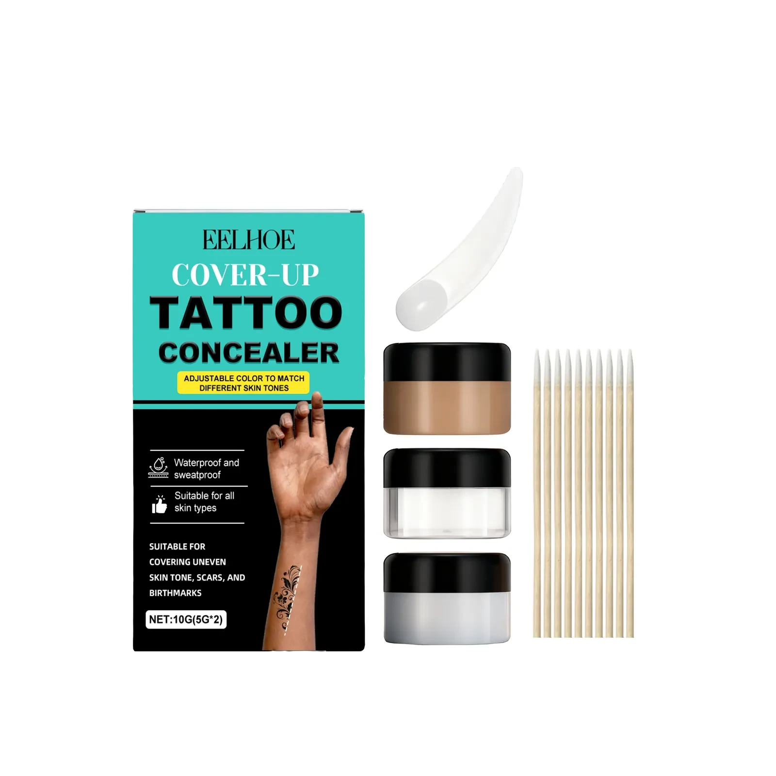 EELHOE Tattoo Concealer Set
