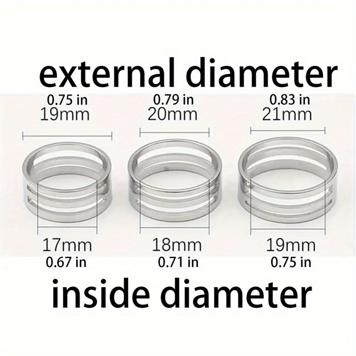 5pcs 201 Stainless Steel Ring Opener