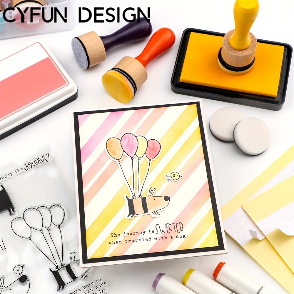 CYFUN DESIGN Mini Ink Blending Tools Set with Replacement Foam Pads