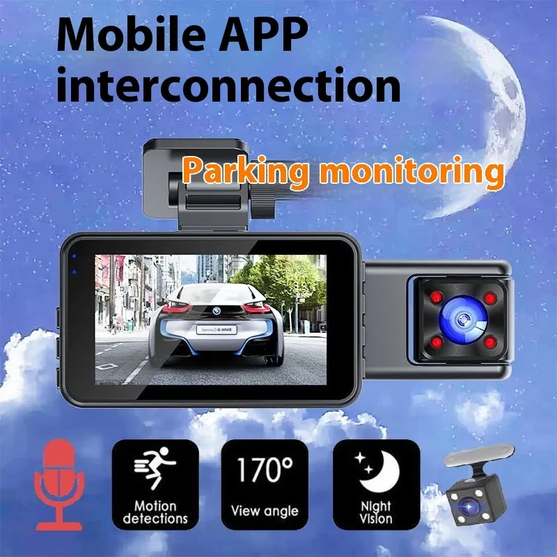 3 Lens Video Driving Recorder